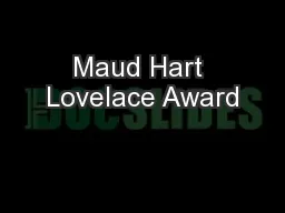 Maud Hart Lovelace Award