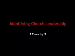 Identifying Church Leadership