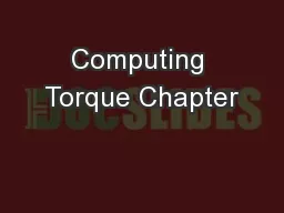 Computing Torque Chapter