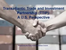 Transatlantic Trade and Investment Partnership (TTIP):