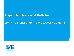 Baja SAE  Technical Bulletin