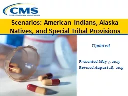 Scenarios: American Indians, Alaska Natives, and Special Tribal