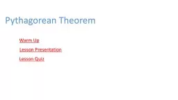 The Pythagorean Theorem Holt Geometry