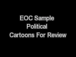 EOC Sample Political Cartoons For Review