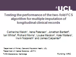 Testing the performance of the two-fold FCS algorithm for multiple imputation of longitudinal
