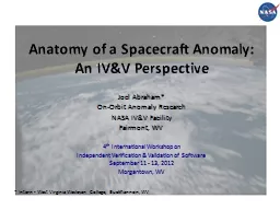 Anatomy of a Spacecraft Anomaly: