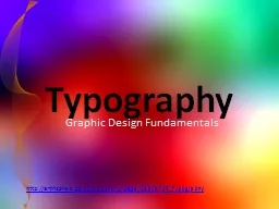 Typography Graphic Design Fundamentals