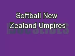 Softball New Zealand Umpires