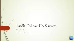 Audit Follow-Up Survey Ken