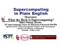 Supercomputing in Plain English