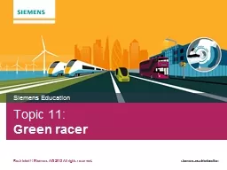 Topic  11 :   Green racer