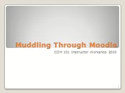 Muddling Through  Moodle