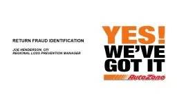Return fraud identification