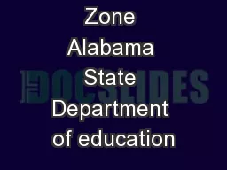 Innovation Zone Alabama State Department of education