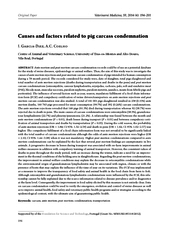 Original Paper Veterinarni Medicina       Causes and f