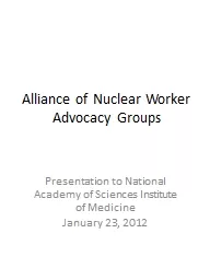 Alliance of Nuclear Worker Advocacy Groups
