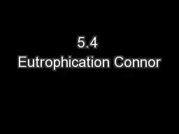 5.4 Eutrophication Connor
