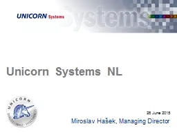 Unicorn  Systems NL Miroslav Hašek,