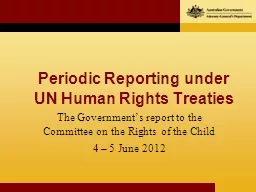 1 Periodic Reporting under UN Human Rights Treaties