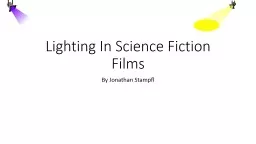 Lighting In Science Fiction Films