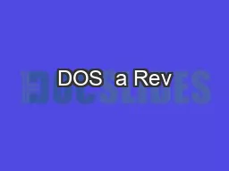 DOS  a Rev