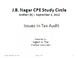 J.B. Nagar CPE Study Circle