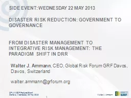 SiDe Event : Wednesday  22 May 2013