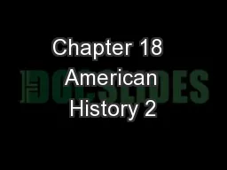 Chapter 18  American History 2
