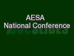 AESA  National Conference