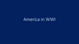 America in WWI Neutrality