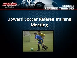 Upward Soccer Referee Training Meeting