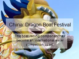 China: Dragon Boat Festival