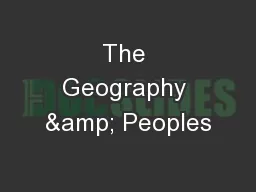 The Geography & Peoples