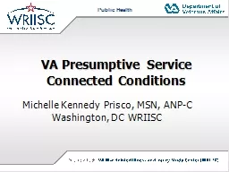 VA Presumptive Service Connected Conditions