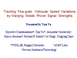 Tracking Fine-grain Vehicular Speed Variations by Warping Mobile Phone Signal Strengths