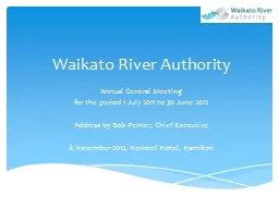 Waikato River Authority Annual General Meeting