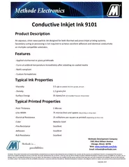 Conductive Inkjet Ink  Product Description An aqueous