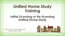 Unified Home Study Training