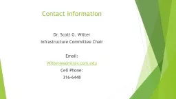 Contact Information Dr. Scott G. Witter