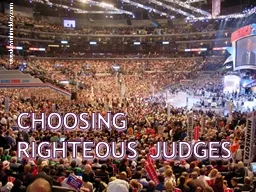 Choosing Righteous Judges