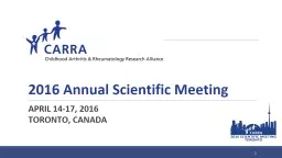 2016 Annual Scientific Meeting
