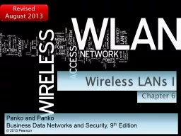 Wireless LANs I Chapter 6
