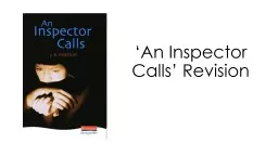 ‘An Inspector Calls’ Revision