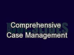 Comprehensive Case Management