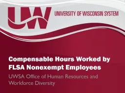 Compensable Hours Worked by FLSA Nonexempt Employees