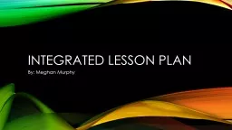 Integrated Lesson Plan