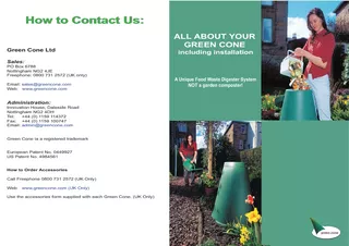 Green Cone Ltd Sales PO Box  Nottingham NG JE Freephon