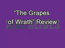 “The Grapes of Wrath” Review