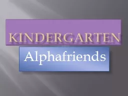 Kindergarten Alphafriends
