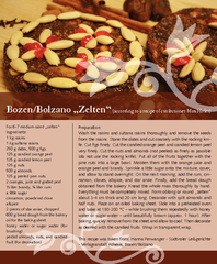 Bozen or Bolzano Zelten according to a recipe of confectioer max hofer